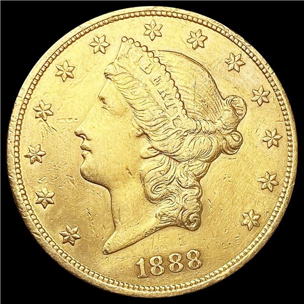 1888-S $20 Gold Double Eagle UNCIRCULATED