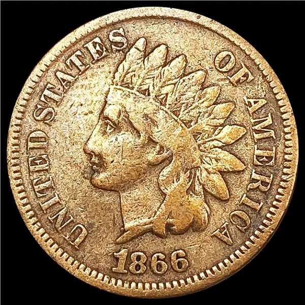 1866 Indian Head Cent LIGHTLY CIRCULATED