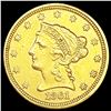 Image 1 : 1861 $2.50 Gold Quarter Eagle CLOSELY UNCIRCULATED