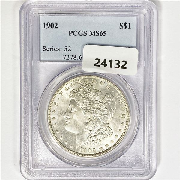 1902 Morgan Silver Dollar PCGS MS65