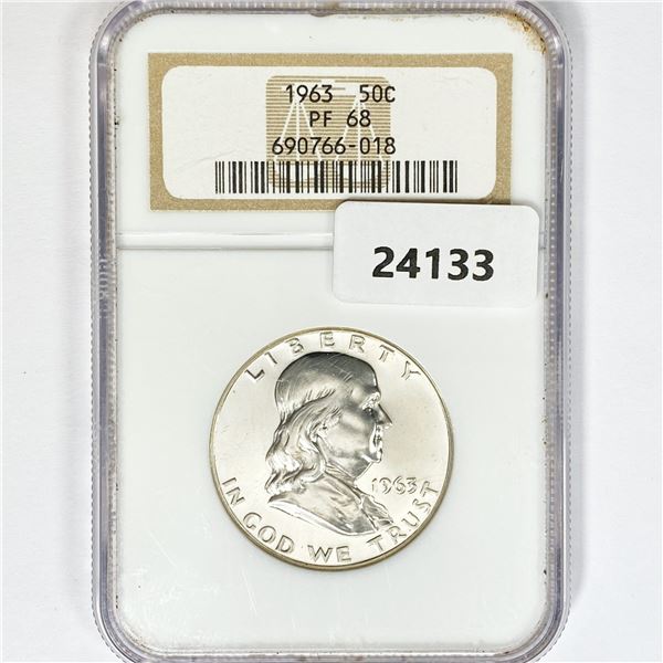 1963 Franklin Half Dollar NGC PF68