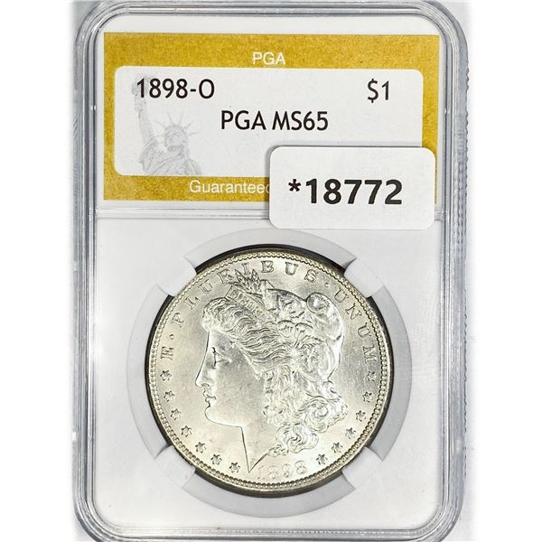 1898-O Morgan Silver Dollar PGA MS65