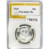 Image 1 : 1949 Franklin Half Dollar PGA MS66 FBL