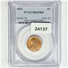 Image 1 : 1931 Wheat Cent PCGS MS65 RD