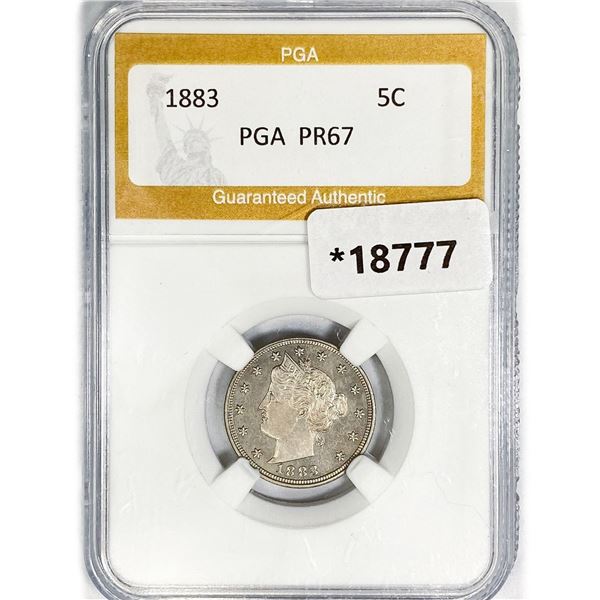 1883 Liberty Victory Nickel PGA PR67