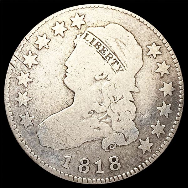 1818 Capped Bust Quarter NICELY CIRCULATED