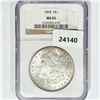Image 1 : 1898 Morgan Silver Dollar NGC MS65