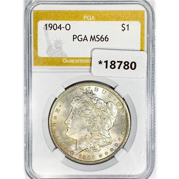 1904-O Morgan Silver Dollar PGA MS66