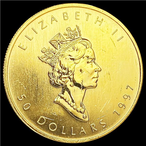 1997 Canada 1oz Gold $50 CHOICE PROOF