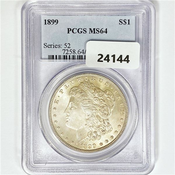 1899 Morgan Silver Dollar PCGS MS64