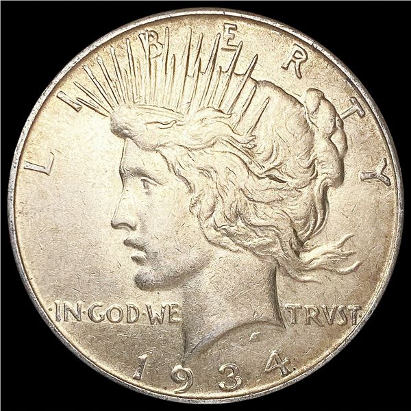1934-D Silver Peace Dollar NEARLY UNCIRCULATED