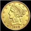 Image 1 : 1898 $5 Gold Half Eagle CLOSELY UNCIRCULATED