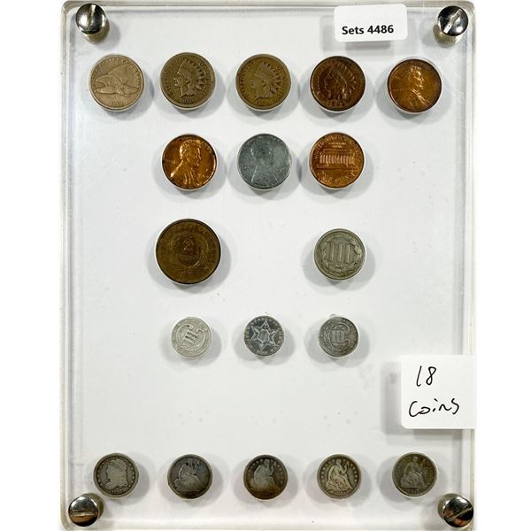1836-1960 Misc Coin Set (18 Coins)