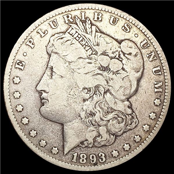 1893-CC Morgan Silver Dollar NICELY CIRCULATED