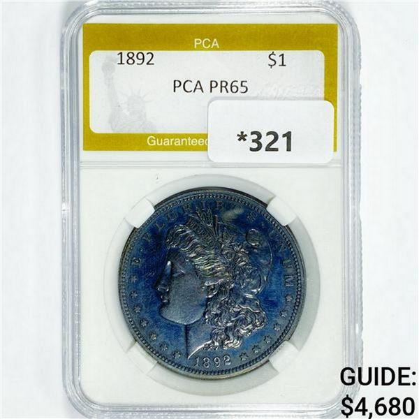 1892 Morgan Silver Dollar PGA PR65