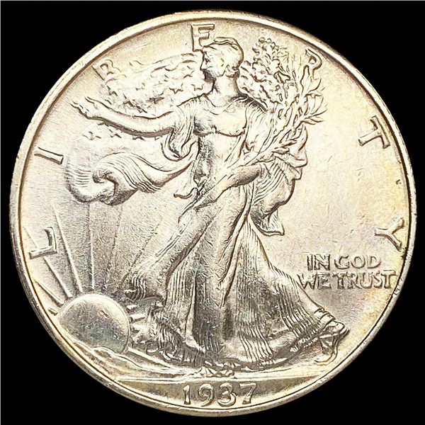 1937-S Walking Liberty Half Dollar CLOSELY UNCIRCU