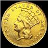 Image 1 : 1874 $3 Gold Piece CLOSELY UNCIRCULATED