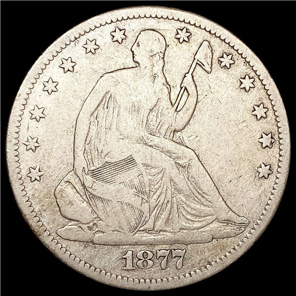 1877-CC Seated Liberty Half Dollar NICELY CIRCULAT