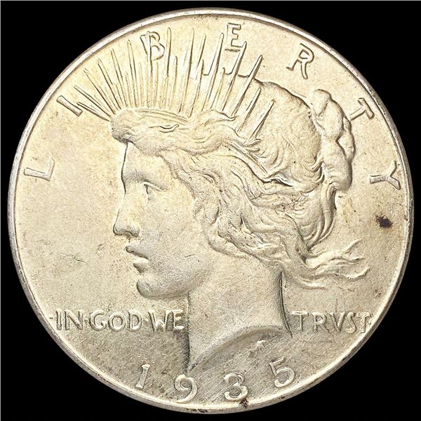 1935 Silver Peace Dollar CLOSELY UNCIRCULATED