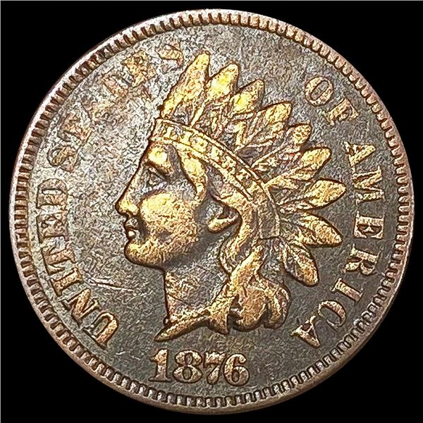 1876 Indian Head Cent LIGHTLY CIRCULATED