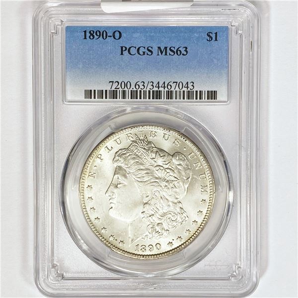 1890-O Morgan Silver Dollar PCGS MS63