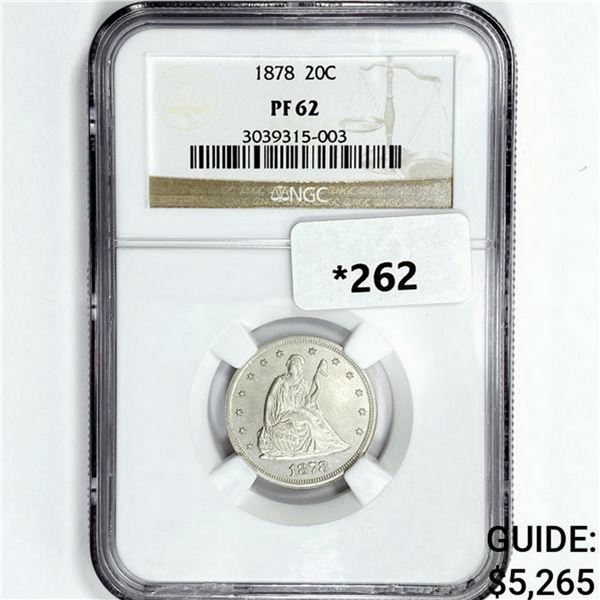 1878 Twenty Cent Piece NGC PF62