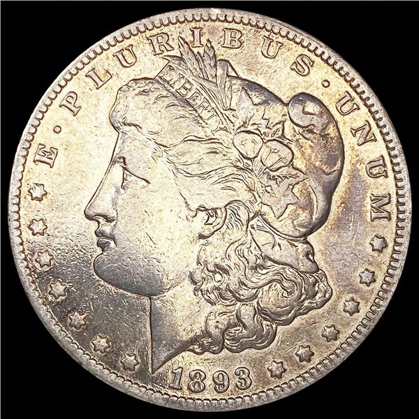 1893-CC Morgan Silver Dollar ABOUT UNCIRCULATED