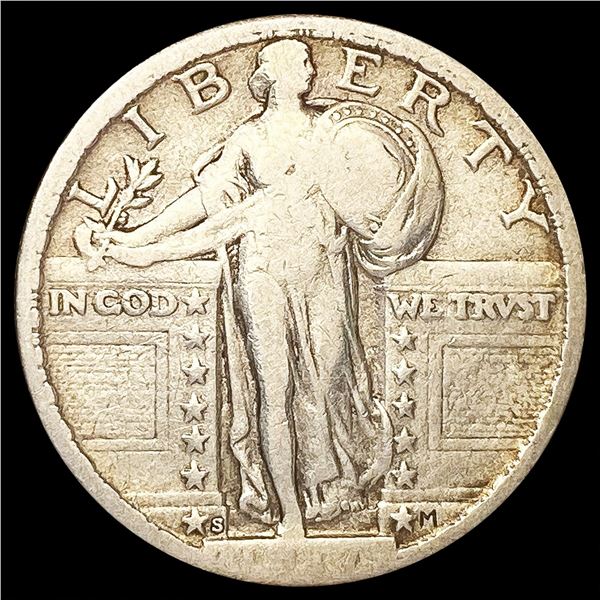 1917-S Standing Liberty Quarter NICELY CIRCULATED