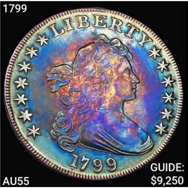1799 Draped Bust Dollar CHOICE AU