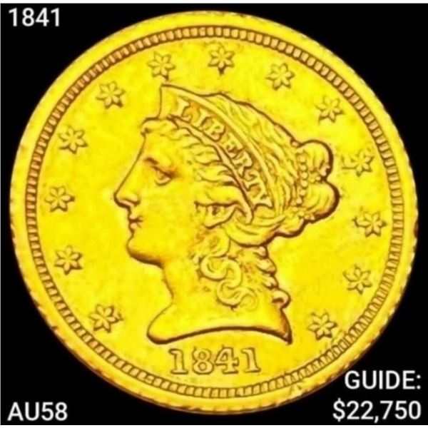 1841-D $2.5 Gold Quarter Eagle CHOICE AU