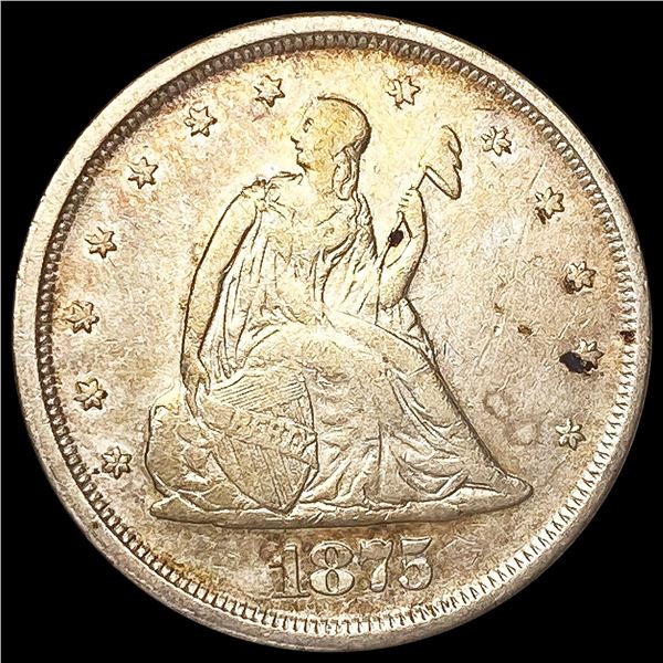 1875-S Twenty Cent Piece LIGHTLY CIRCULATED