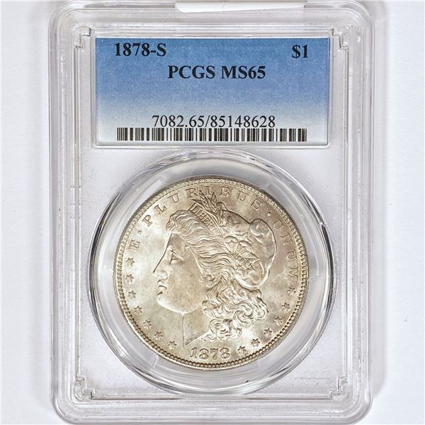 1878-S Morgan Silver Dollar PCGS MS65