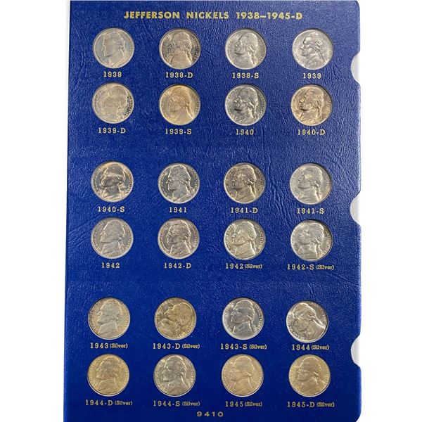 1938-1964 Jefferson Nickel Book (71 Coins)
