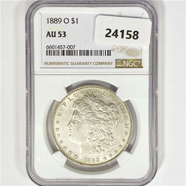 1889-O Morgan Silver Dollar NGC AU53