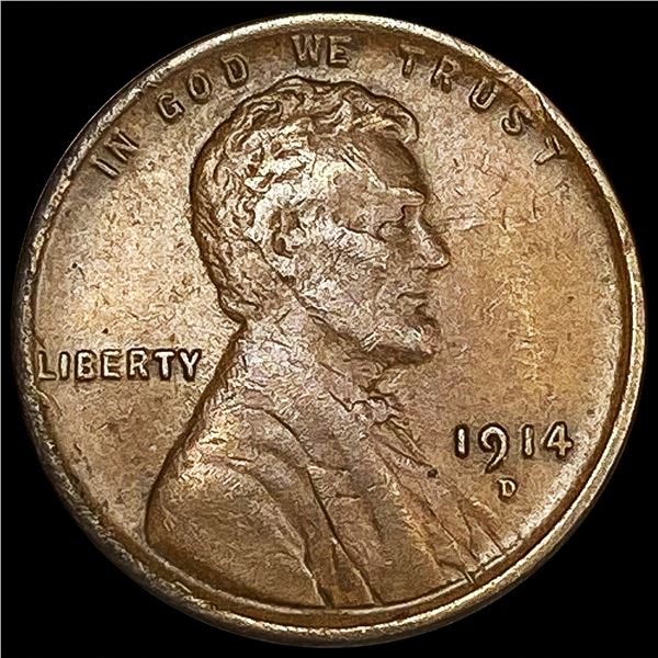 1914-D Wheat Cent NEARLY UNCIRCULATED