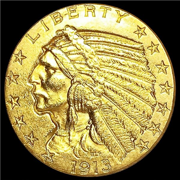 1913 $5 Gold Half Eagle UNCIRCULATED