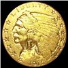 Image 1 : 1915 $2.50 Gold Quarter Eagle LIGHTLY CIRCULATED