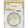Image 1 : 1897 Morgan Silver Dollar PGA MS65+