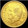 Image 1 : 1906 Mexico .1206oz Gold 5 Pesos UNCIRCULATED