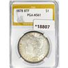 Image 1 : 1878 8TF Morgan Silver Dollar PGA MS61