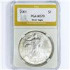 Image 1 : 2001 American Silver Eagle PGA MS70