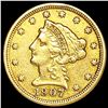 Image 1 : 1907 $2.50 Gold Quarter Eagle LIGHTLY CIRCULATED