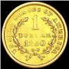 Image 2 : 1850 Rare Gold Dollar LIGHTLY CIRCULATED