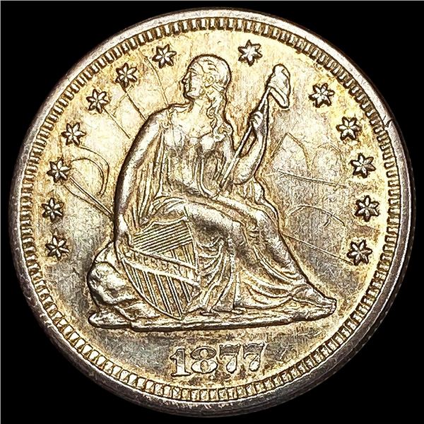 1877-S Seated Liberty Quarter NEARLY UNCIRCULATED