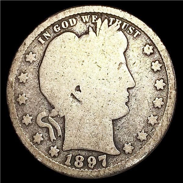 1897-S Barber Quarter NICELY CIRCULATED