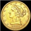 Image 1 : 1882 $5 Gold Half Eagle UNCIRCULATED