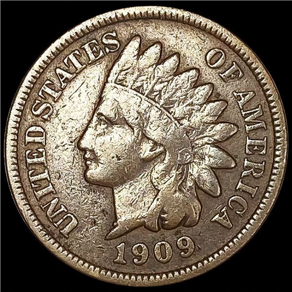 1909-S Indian Head Cent NICELY CIRCULATED