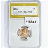 Image 1 : 1920 Wheat Cent PGA MS66 RED