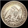 Image 2 : 1854 Arws Seated Liberty Half Dollar LIGHTLY CIRCU