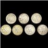 Image 2 : (7) Walking Half Dollars (1917-D, 1934-S, 1940, (